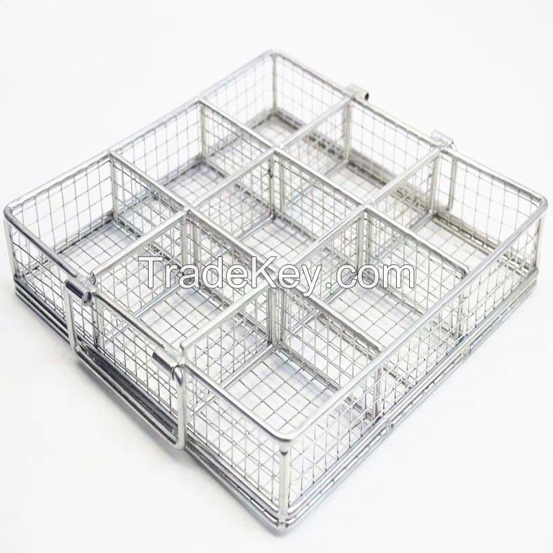 Stainless steel wire mesh basket