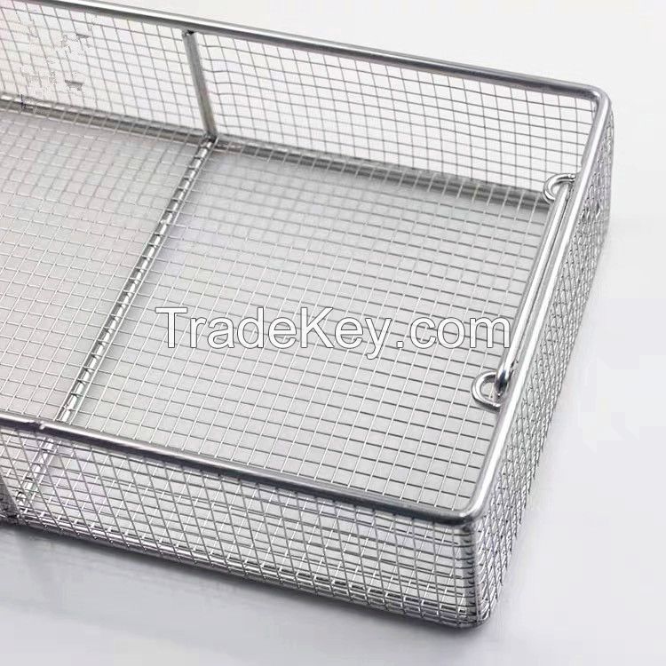 Stainless steel wire mesh basket