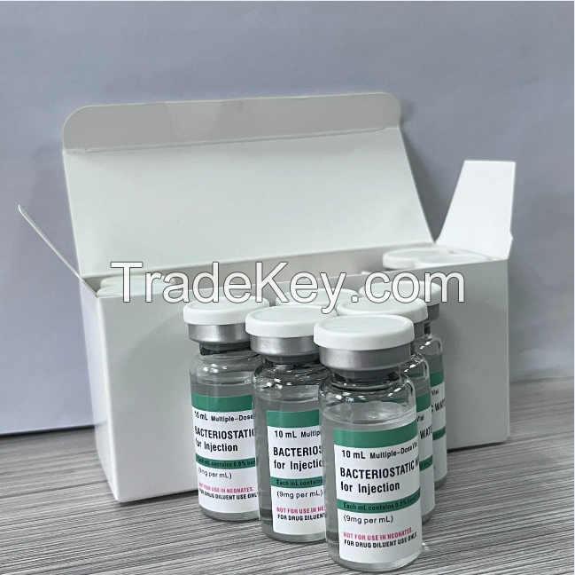 High Quality 99% Purity Bac Water Bacteriostatic Water for Injection Peptide 10ml 30ml