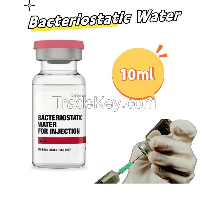 High Quality 99% Purity Bac Water Bacteriostatic Water for Injection Peptide 10ml 30ml