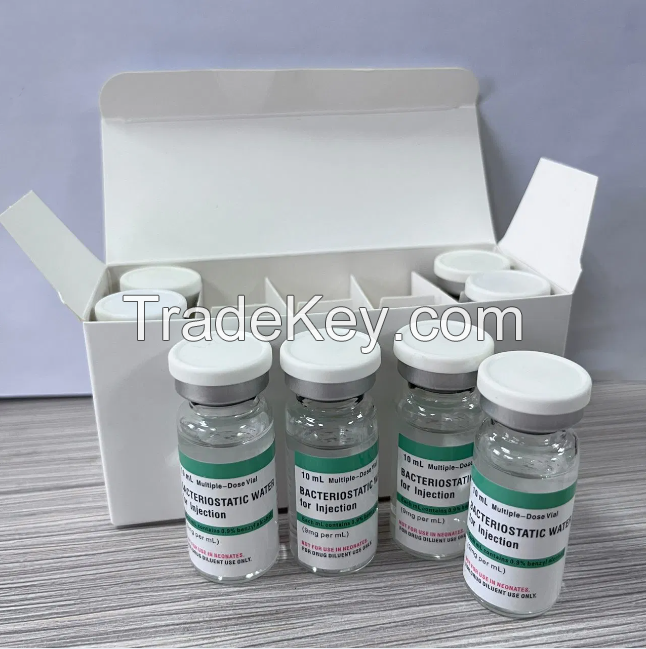 High Quality 99% Purity Bac Water Bacteriostatic Water for Injection Peptide 10ml 30ml