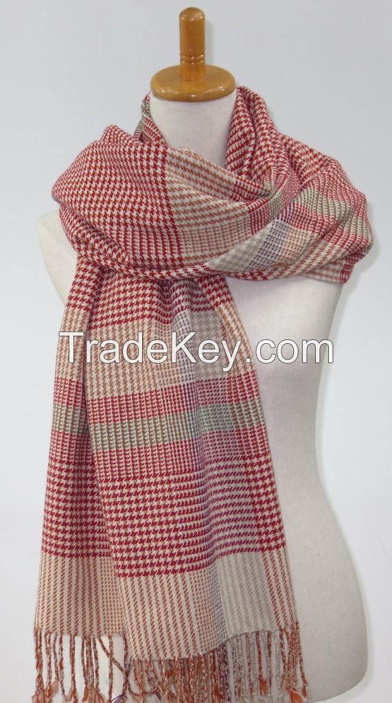 houndstooth casual Ladies woven Scarf