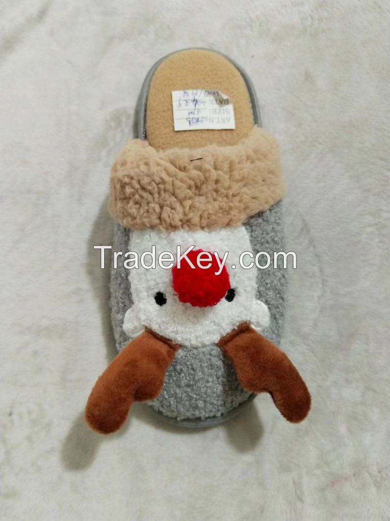 animal shape head womens indoor slipper