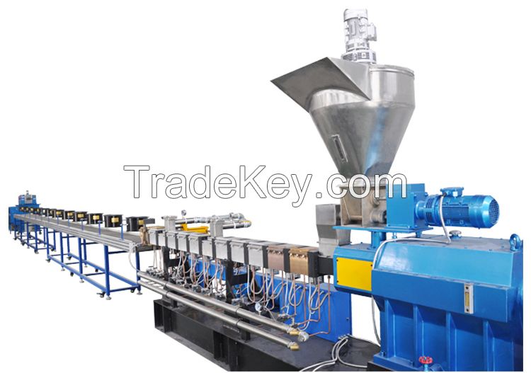 Air cooling strand pelletizing line