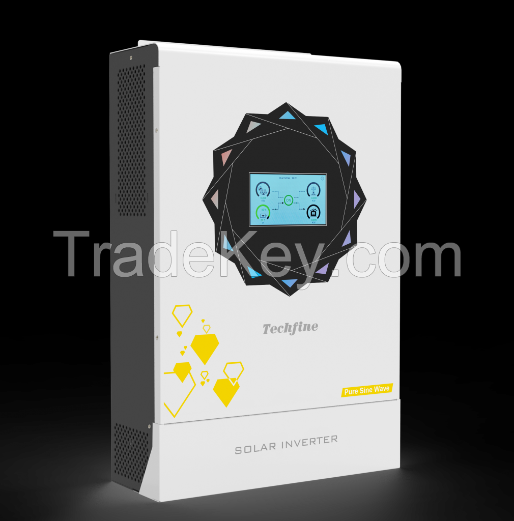 Solar inverter integrated 6.2KW pure sinusoidal high frequency inverter built-in MPPT controller