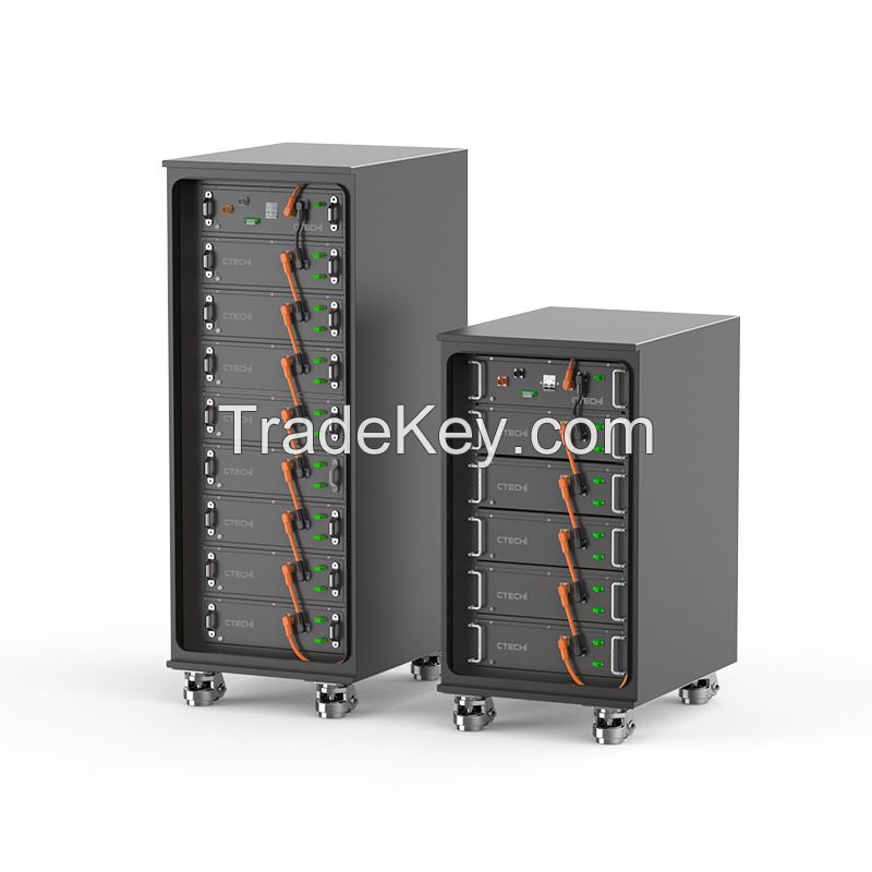 51.2KWH high-voltage rack-mounted lithium iron phosphate battery energy storage system, 512V, 100A
