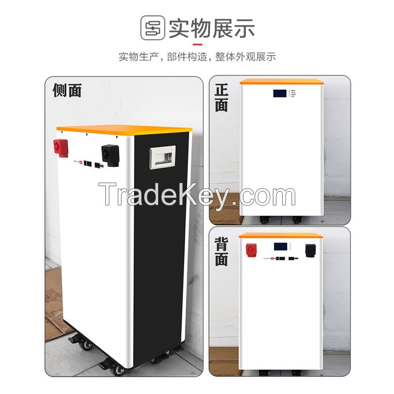 Home energy storage 15 kWh 51.2V 300AH lithium iron phosphate battery 15KW solar photovoltaic energy storage