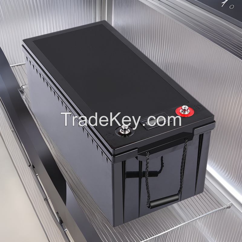 OEM customized lithium iron phosphate battery 12V100AH photovoltaic energy storage 24V300AH RV truck parking air conditioner