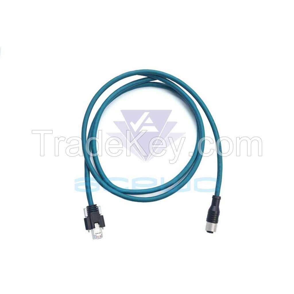 m12 cable color code 8pin x coded ethernet to rj45 cat6