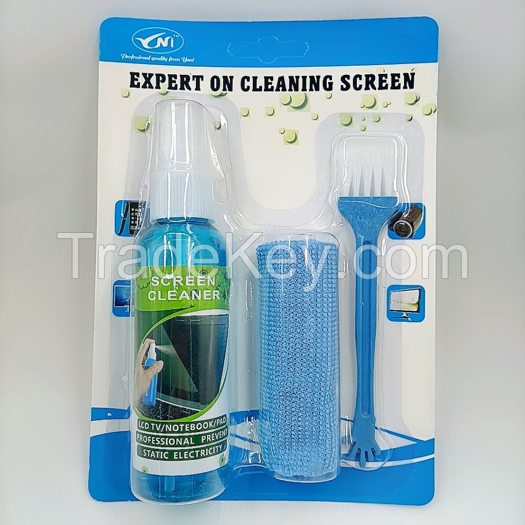 3in1 Screen Cleaning Kit for Laptops, Mobiles, LCD, LED, Computers, TV