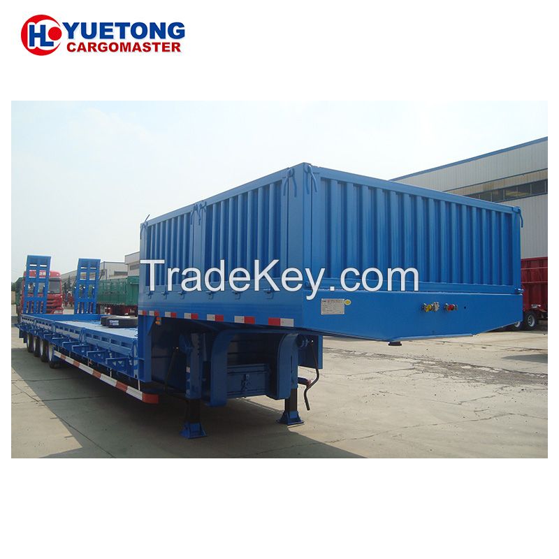 Good Quality Different Utility Low Boy Gooseneck Semi Truck Air Suspension 80 Tons Loader Low Bed Semi Trailer