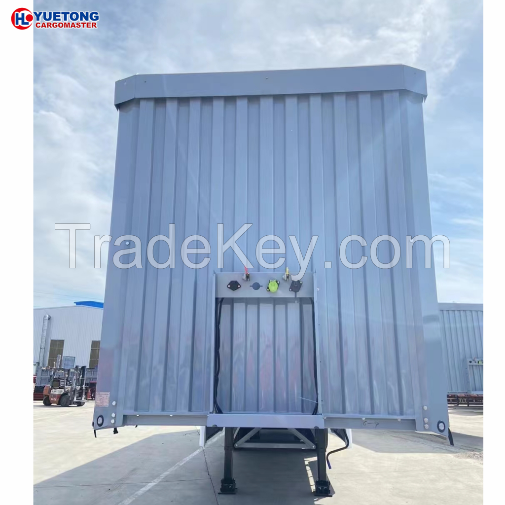  3 axles  High quality factory direct sales air suspension side curtain Van Box Semi-trailer