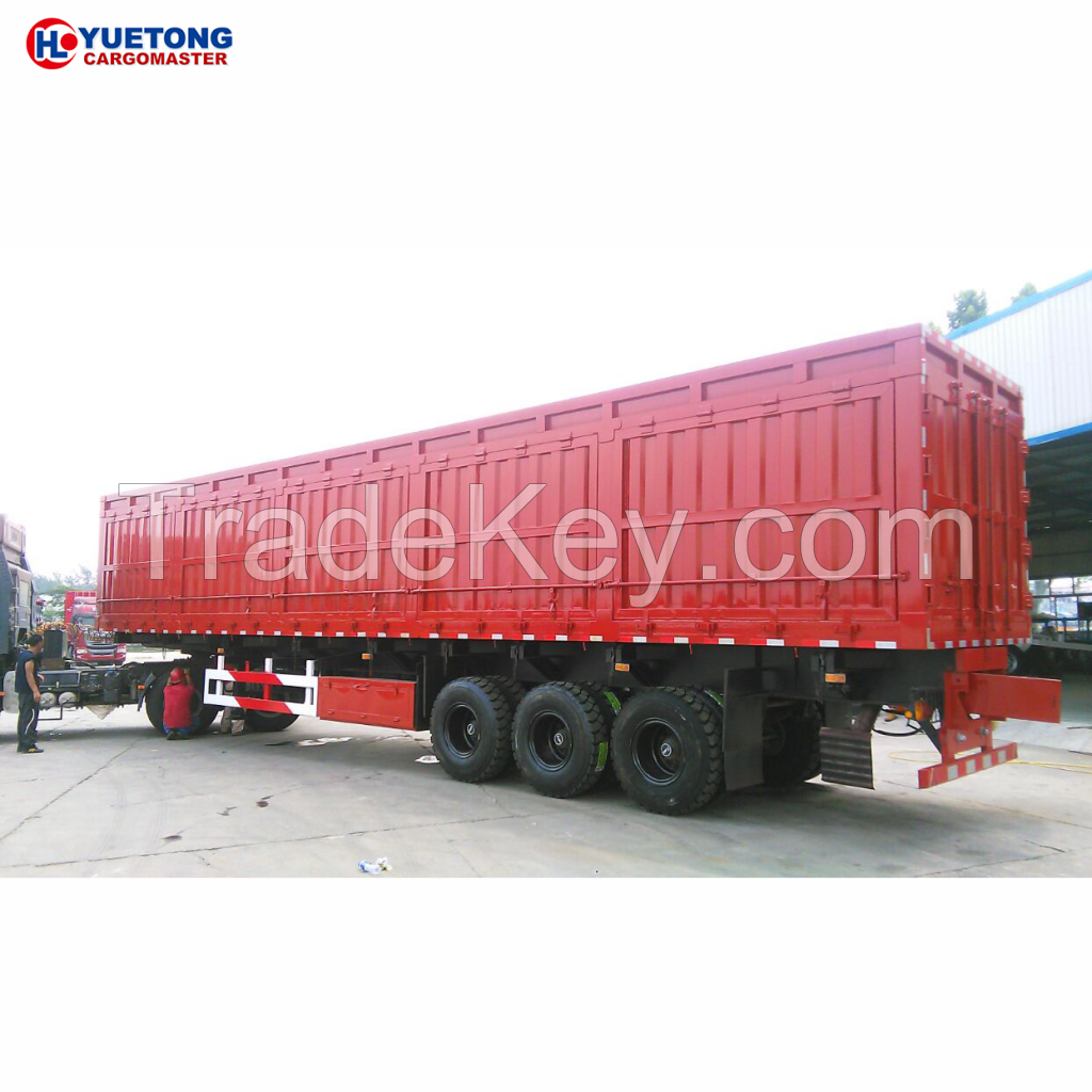 Side dump semi trailer