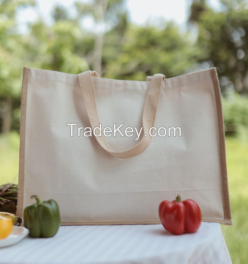 Cotton and Jute Grocery Bag