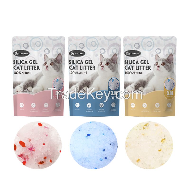 China Factory Apple Scent Bulk Lightweight Dust Free Crystal Cat Litter