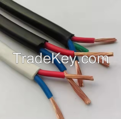 Wholesale price of RVV 2-core 3-core 1.5mm2.5mm4.0mm PVC LED wire and cable from Hebei cable manufacturer in China