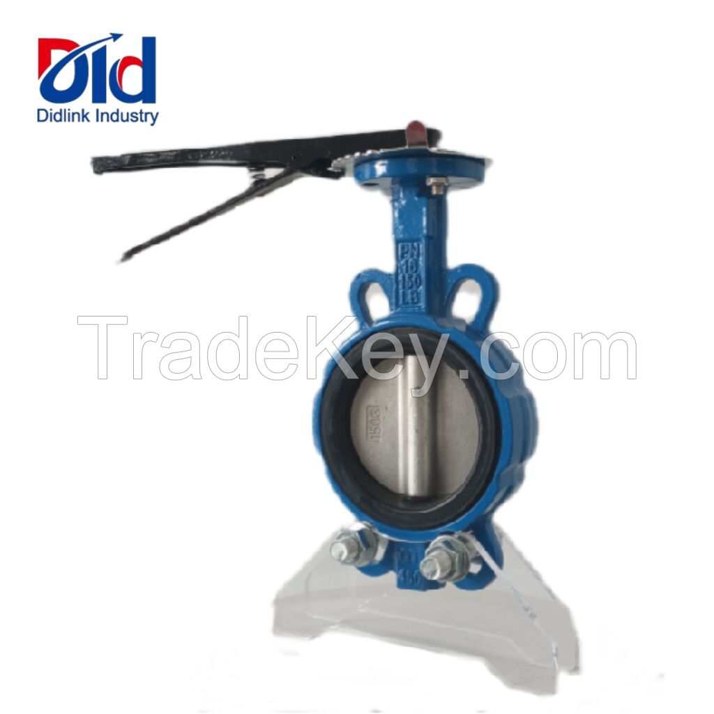 Manual butterfly valve wafer type