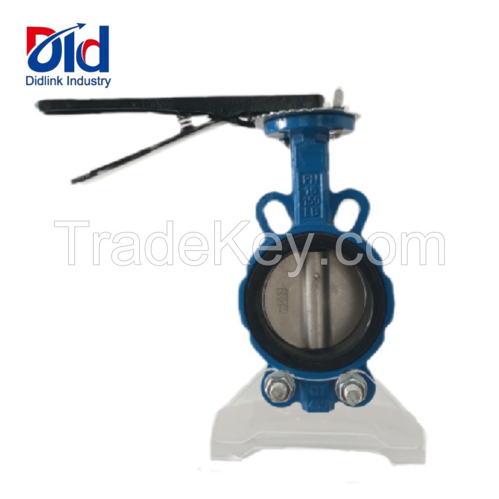 high quality Chinese factory directly selling Manual butterfly valve wafer type