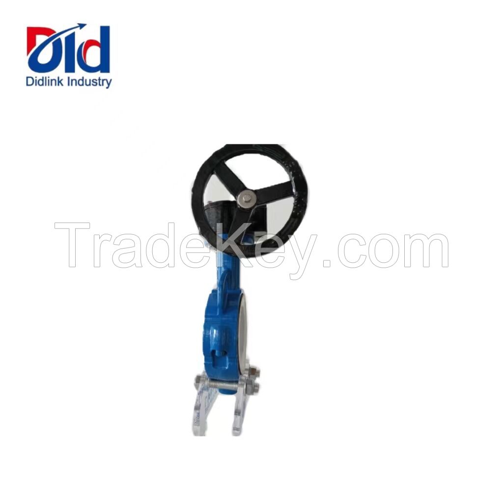 Wafer type BS5155 butterfly valve PN10 PN16 used rubber seated with worm gear water oil media