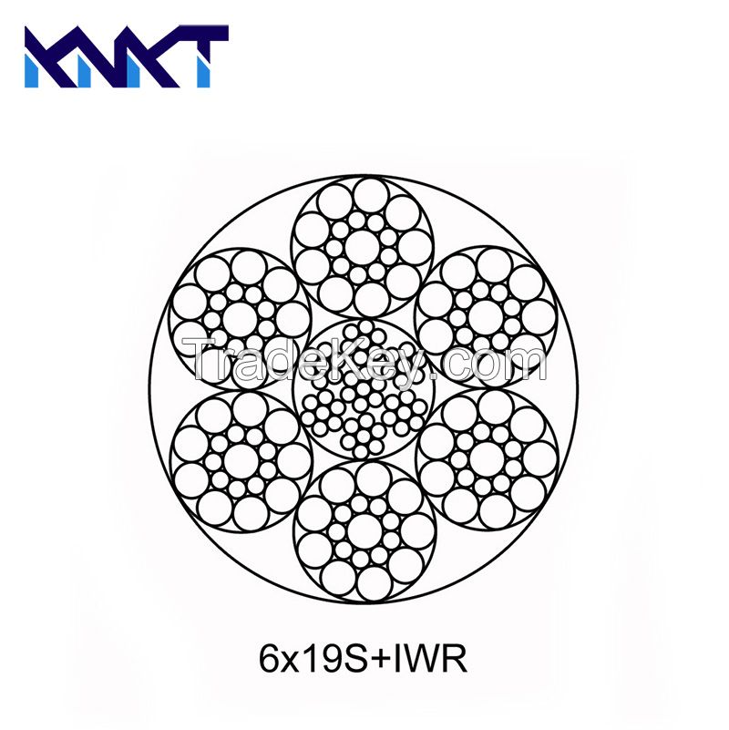 6Ã19S+IWR Round Strand Steel Wire Rope