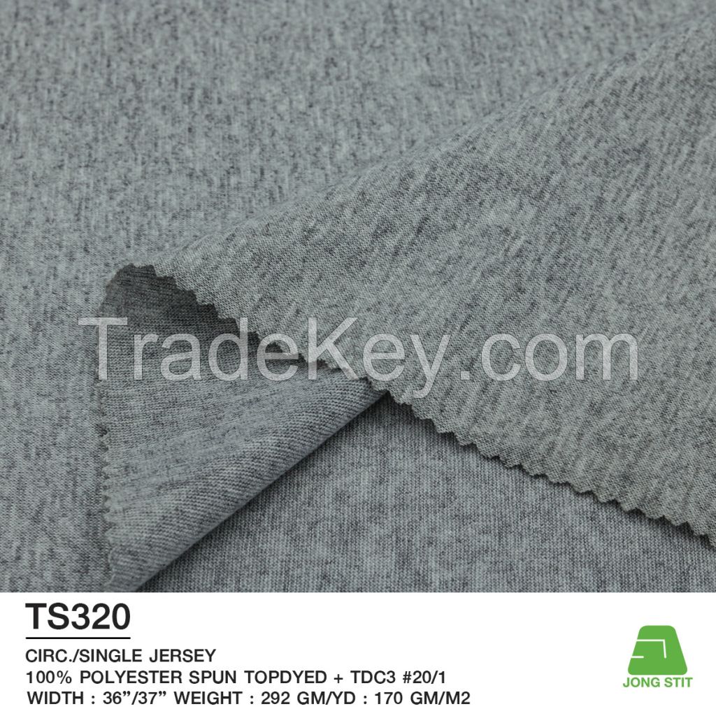 Single Jersey Melange Knitted Fabric