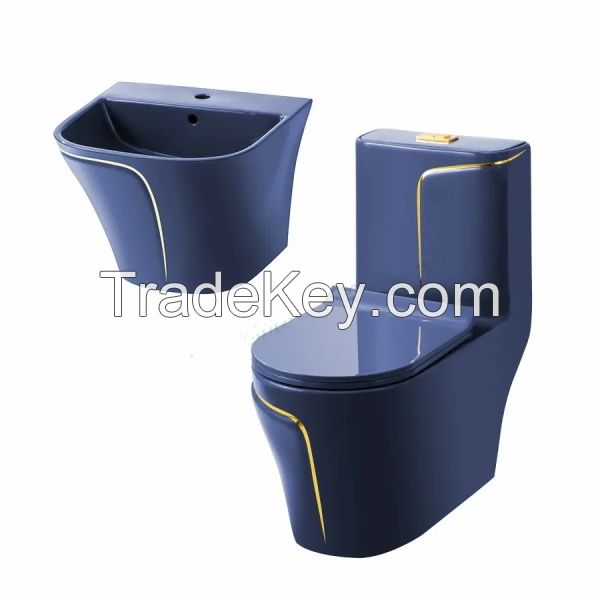 Chinese factory direct sales ceramic water closet wc toilet bowl wall hung basin cheap modern toilet set