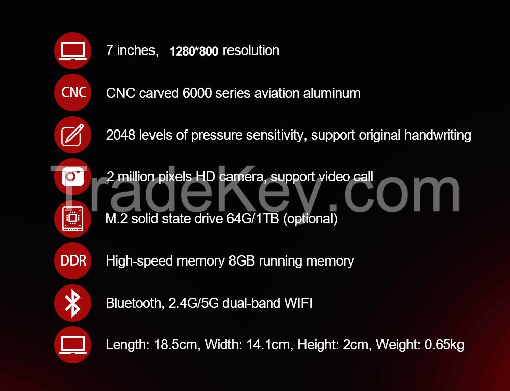 Topton Fanless Mini Pocket Laptop 7 Inch Pocket Laptop N4000 12GB DDR4 Computer Office Ultrabook Notebook 2.0MP Windows 11