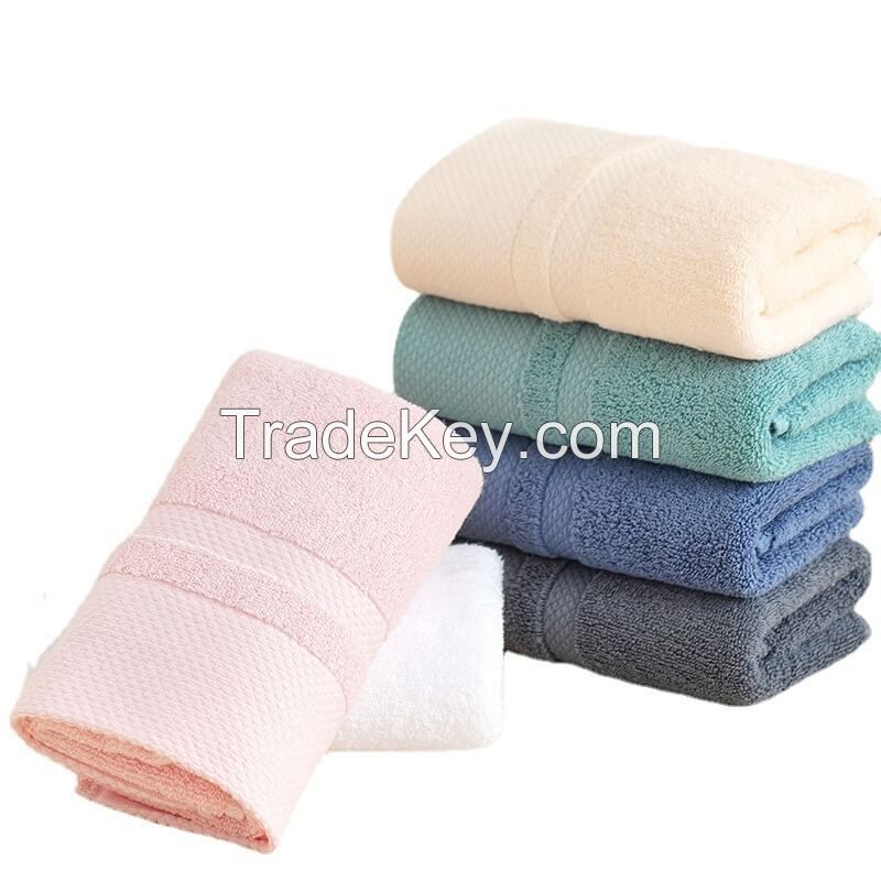 Customized 100% cotton towel with thickened embroidered logo