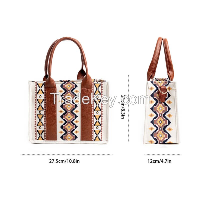 Custom logo Wrangler Southwestern Crossbody Boho Tote Bag