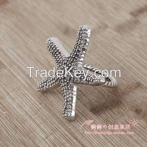 Luxury SeaStar Metal Daily Napkin Rings Holder