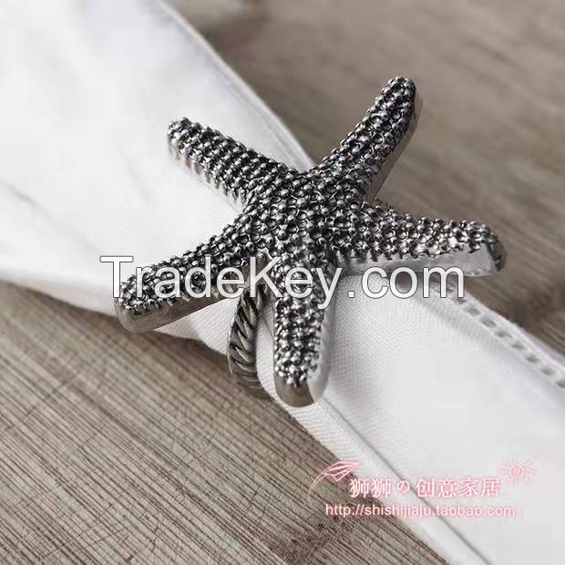 Luxury SeaStar Metal Daily Napkin Rings Holder