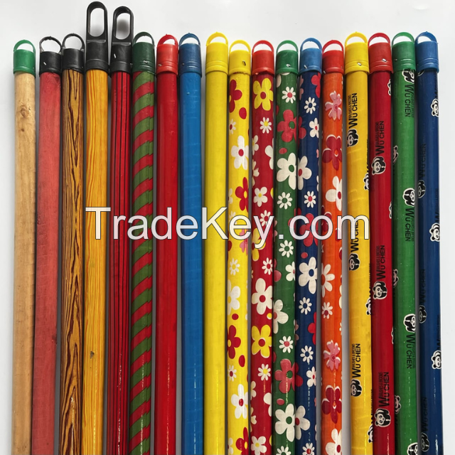 Wooden Broom Handle Sticks Raw and PVC Coated 100% Eucalyptus