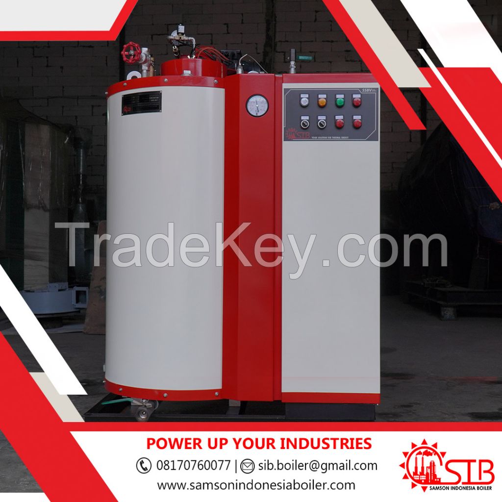 Steam Boiler SSBV-series 100kg/hour gaseous fuel