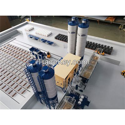 Pallet-free mobile fully automatic block production line