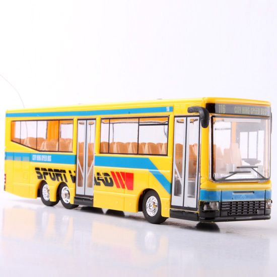 4 channel 1:76 RC Bus  mini RC bus with light, 4CH rc bus, RC toys   rc bus toy