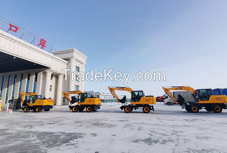 Yuchai YC90W wheel excavator