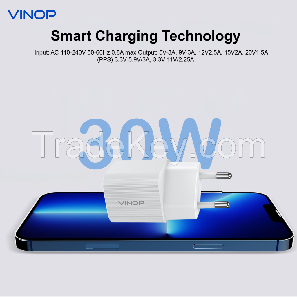 VINOP PD30W USB-C GaN Mini Fast Charger