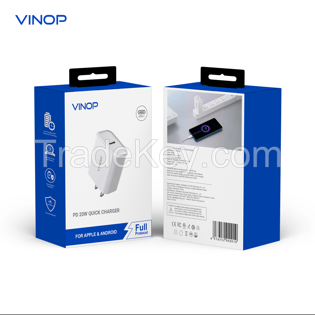 VINOP PD20W USB-C Fast Charger