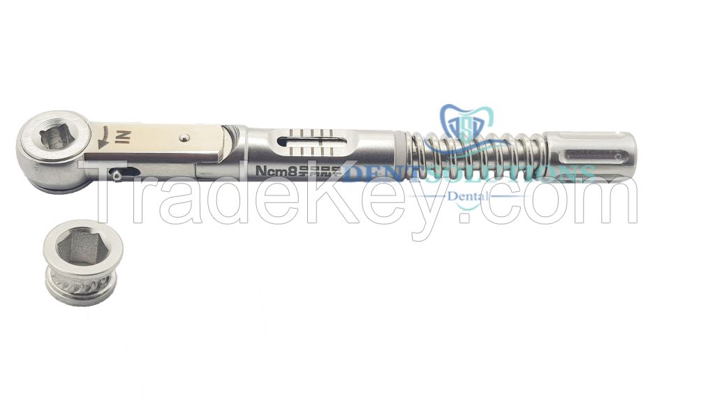 Dental Implant Torque Wrench Square 4.0mm , Hex 6, 35mm