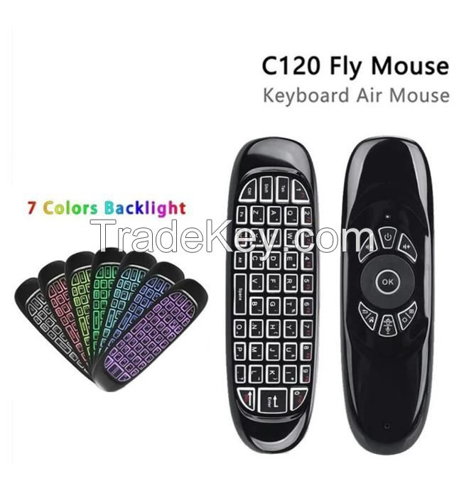 C120 Air Mouse with Gyroscope 2.4G Wireless Mini KeyboardFlying Mouse remote-control