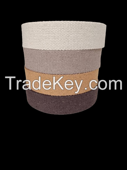 4 Cm Cotton Narrow Woven Straps - 50 Mt Roll