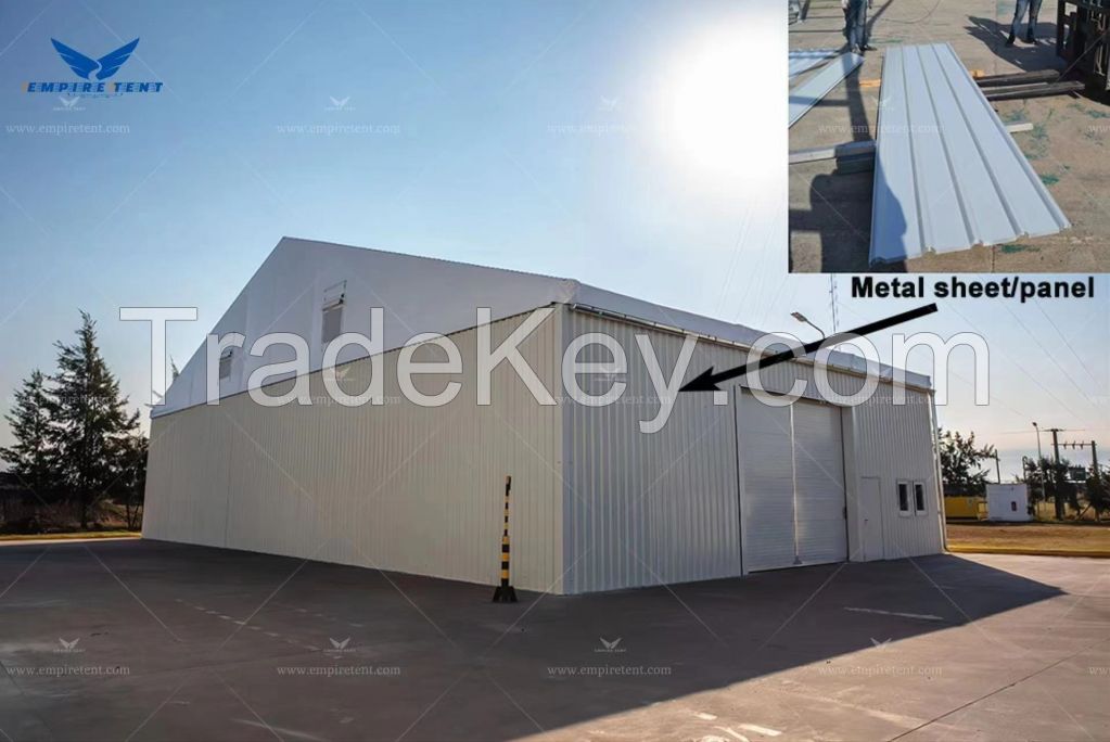 Industrial storage tent for warehouse