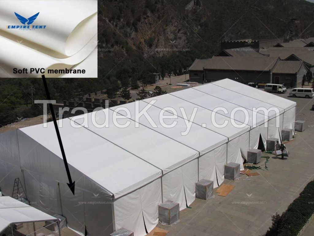 Industrial storage tent for warehouse