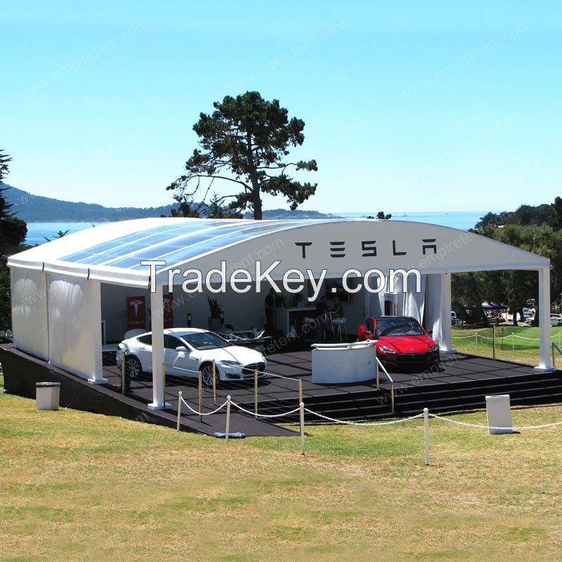 Dome tent with glass walls