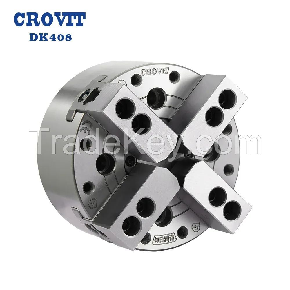 CROVIT High Precision CNC Lathe A2-6 4 Jaw 8 inch 210 mm Through-hole Hydraulic Power Chuck