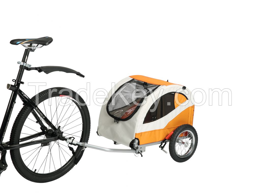 2 in 1 Samll Dog Trailer, Dog Carriage, Bicycle Trailer for Dogs, Buggy 10404