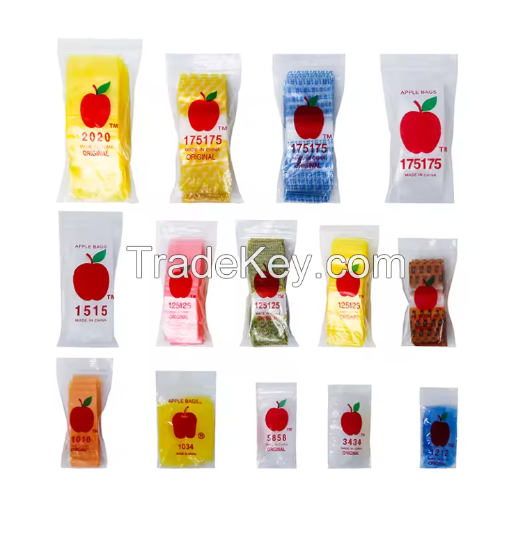 Wholesale 1010 1034 Mini Apple Ziplock Baggies