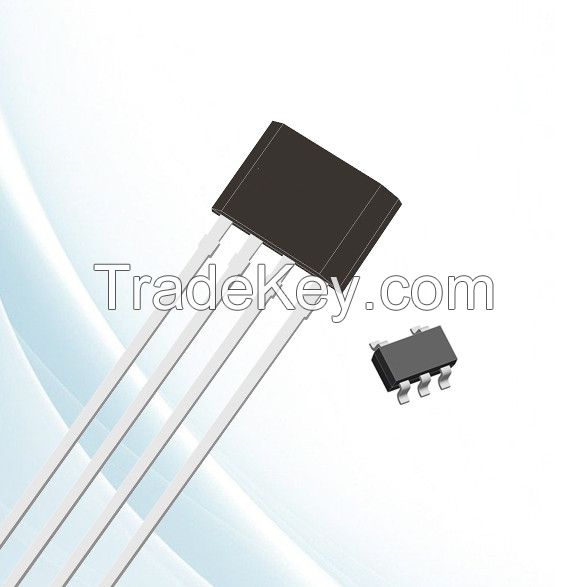 Three axis Hall sensor, omnidirectional magnetic induction Hall element