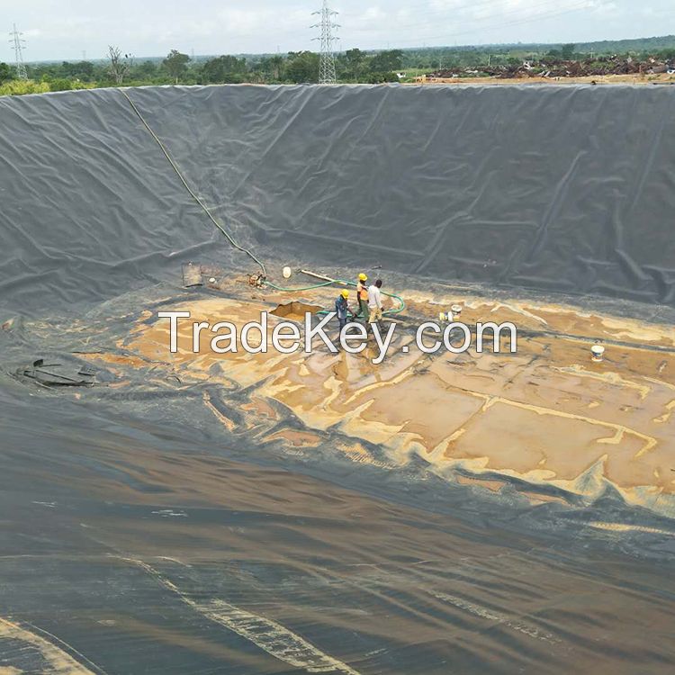 100% Virgin 0.75mm Dam Liner HDPE Geomembrane for fish pond