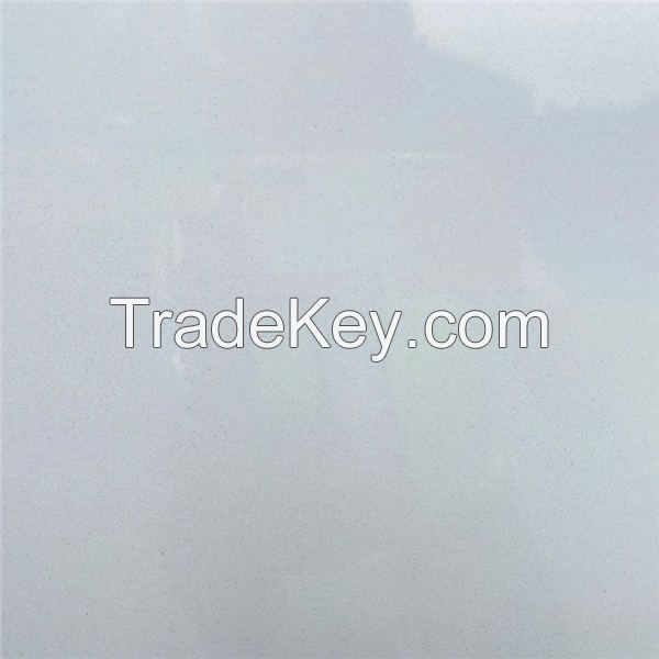 MS4001 Pure White Color Quartz Slabs